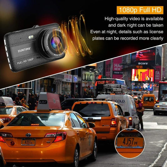 Dual Dash Cam – Front & Rear 1080P HD Recorder