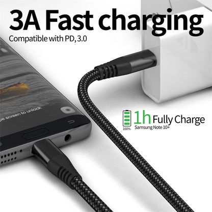 Ultra-Durable Fast Charge Cable (Tangle-Free)