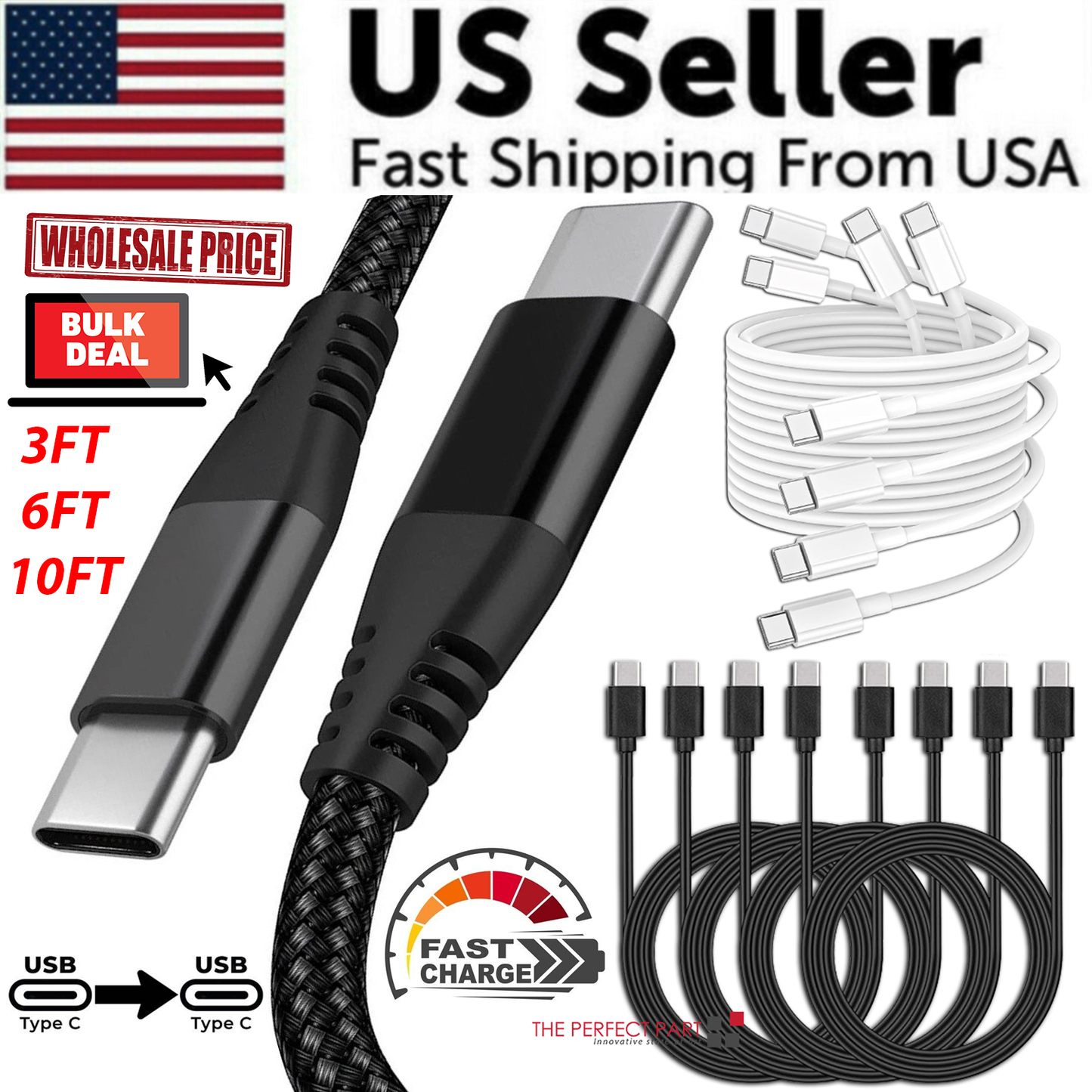 Ultra-Durable Fast Charge Cable (Tangle-Free)