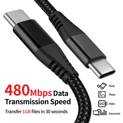 Ultra-Durable Fast Charge Cable (Tangle-Free)