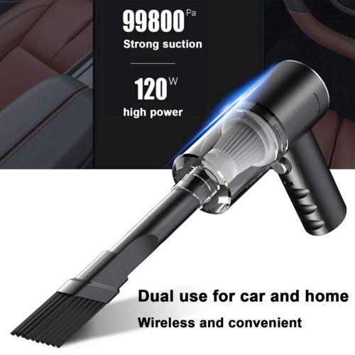 Portable Car Vacuum – 120W High-Power Cleaner