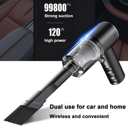 Portable Car Vacuum – 120W High-Power Cleaner