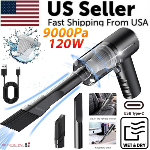Portable Car Vacuum – 120W High-Power Cleaner