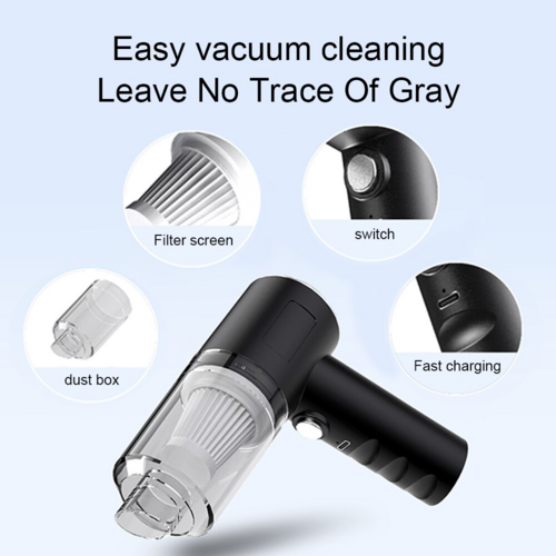 Portable Car Vacuum – 120W High-Power Cleaner