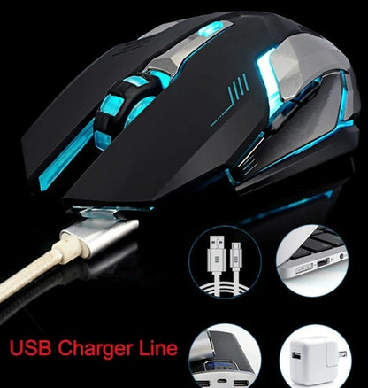 Stealth Wireless Mouse – Silent LED Performance