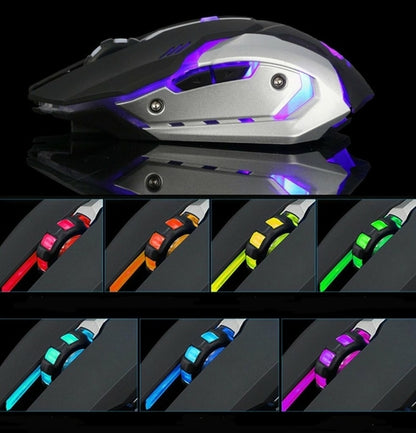 Stealth Wireless Mouse – Silent LED Performance